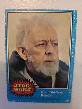 Vintage 1977 Ben Obi-Wan Kenobi Topps Star Wars Series 1 Blue Card #6 picture