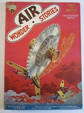 Air Wonder Stories Pulp Vol. 1 #10, Apr. 1930 VG  Paul Cover Ackerman sticker picture