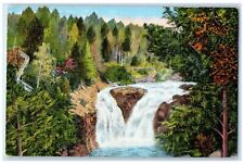 c1940 Copper Falls Copper Falls State Park Ashland County Wisconsin WI Postcard picture