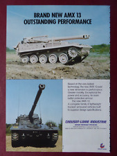 12/1986 PUB CREUSOT LOIRE CHAR AMX 13 TANK TANK TANK ORIGINAL AD picture