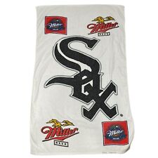 Vintage Miller Beer Chicago White Sox Beach Towel 49”x 29” picture