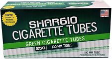 Shargio Menthol Green 100s 100 mm Cigarette Filter Tubes - 4 Boxes (1000 Tubes) picture