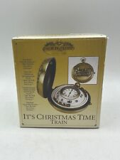 NEW Mr. Christmas Animated Train Pocket Watch Clock 