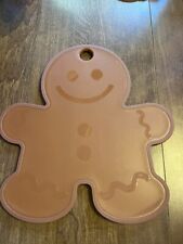 NEW GINGERBREAD MAN Cutting Board of Hard Plastic (BPA FREE) picture