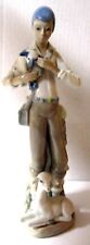 LLADRO FIGURINE BOY WITH TWO LAMBS ELEVEN INCHES TALL picture
