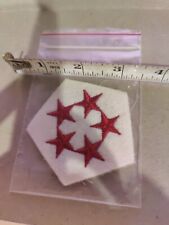  Vintage Older style US 5TH Army Pentagon Shape Red Stars Patch No Glow WW2/30s picture