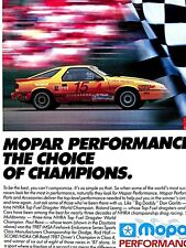Paul Rossi IMSA MOPAR Dodge Daytona Original Print Ad 8.5 x 11