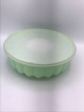 Tupperware Mint Green Jello Mold Vintage 3 Piece Ice Ring Bundt Style w/Lid (B1) picture