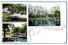 c1905 San Pedro Park Garden Spot of San Antonio Texas TX Multiview Postcard picture