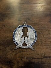 1973 Wallace Peace On Earth Sterling Silver Dove Christmas Ornament Pendant picture