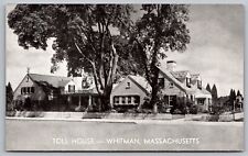 Toll House Whitman Massachusetts Street View Black White Mass MA VNG Postcard picture