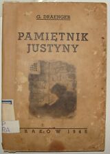 1946 PAMIETNIK JUSTYNY Draenger Poland Polish WW2 Prison Diary Jewish Holocaust picture