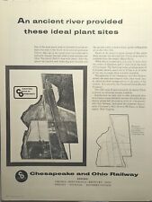 Chesapeake and Ohio Railway Industrial Center Opportunity Vintage Print Ad 1954 picture