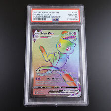PSA 10 Mew Vmax 268/264 Fusion Strike Rainbow Rare Graded Pokemon Card picture