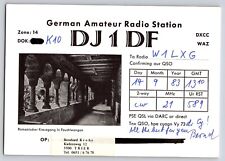 Qsl Radio Ham Card Germany German Amateur Radio DJDF 1983 picture