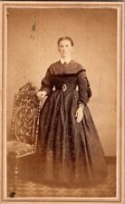 Lovely Woman, Fashionable Dress, c1860s, CDV Photo, #2282 picture