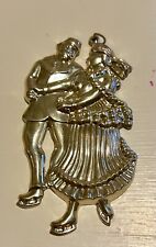 Gorham Sterling Silver Christmas 1983 SKATERS Ornament American Heritage picture