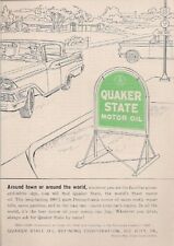Quaker State Motor Oil Worlds Finest 1959 Vintage Ad Quaker State picture