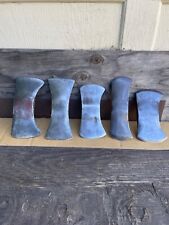 Vintage lot of 5 double bit axe heads. picture
