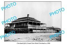 OLD 8x6 PHOTO CLEVELAND QUEENSLAND GRAND VIEW HOTEL c1930 picture