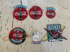 Lot of 6 COCA COLA EMBROIDERED SEW ON PATCHES Polar Bear Road Trip TX Classic picture