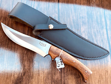 RBH CUSTOM HAND MADE KNIFE COMBAT BOWIE BURL ROSE WOOD HANDLE & SHEATH RBH-31/3 picture