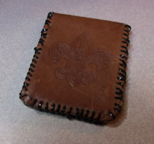 Vintage Boy Scouts Of America Leather Wallet BSA picture