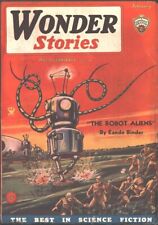 Wonder Stories 1935 February. Robot cover.   Pulp picture