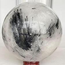 Natural Black Tourmaline Ball Crystal Quartz Sphere Healing Stone 2380g picture