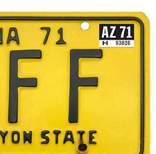 1971 Arizona license plate registration sticker picture