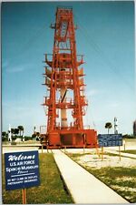 postcard Cape Canaveral FL - USAF Space Museum - Complex 26 service gantry picture