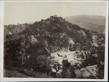 Italy, Village on a Hill, ID ca.1880, Vintage Print Wine Print picture