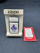 Vintage 1980 ZIPPO Slim Lighter W/ Original Plastic Case, Unused picture