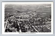 Fosston MN-Minnesota, Aerial View of Fosston, Antique Vintage Souvenir Postcard picture