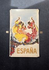 Vintage Original 1950's Spain Travel Poster Airline Tourism picture