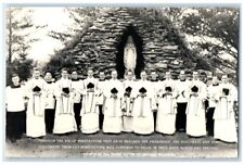 c1940's Society Of The Divine Savior Catholic St. Nazianz WI RPPC Photo Postcard picture