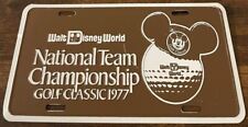 1977 Walt Disney World Golf Classic Booster License Plate Mickey Orlando Florida picture
