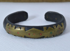 VERY STUNNING RARE ROMAN ANCIENT BRACELET BRASS WOOD AUTHENTIC ARTIFACT AMAZING picture