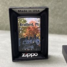 2013 Bradford,PA Railroad McKean Co. Zippo Lighter New Orange Sticker picture