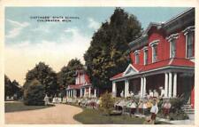 Coldwater, MI Michigan  STATE SCHOOL  Cottages & Children  ca1920's Postcard picture