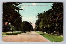North Elyria OH-Ohio, Washington Avenue Looking North, c1913 Vintage Postcard picture
