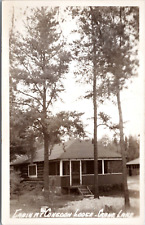 RPPC Cabin, Congdon's Gateway Lodge, Crane Lake Minnesota - Real Photo Postcard picture