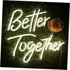 Looklight Better Together Neon Sign,Neon Sign for Room,Wedding better together picture