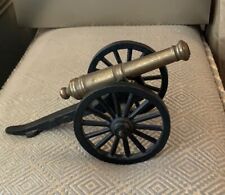 VINTAGE BRASS & BLACK HEAVY METAL MFCO 1/3 CANNON picture