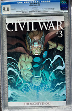 Civil War, Vol. 1 #3D (1:25 Variant) KEY 1st cameo app. Thor (Ragnarok) CGC 9.6 picture
