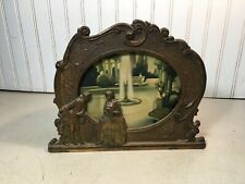 Vintage Sceen In Motion Cast Iron Picture Frame Light Fixture picture