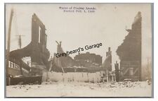 RPPC Central Arcade Fire Ruins SCHENECTADY NY New York Real Photo Postcard 1 picture