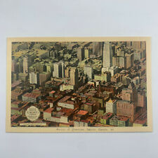 Postcard Canada Toronto Ontario Downtown Aerial Bird Eye 1940s Unposted picture