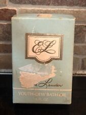 Vintage Estee Lauder Youth Dew Bath Oil 1/2 oz Full Collectible W Box picture