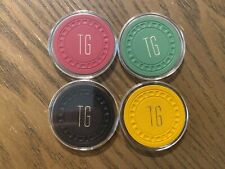 Lot of 4 TG Chips from Jefferson Parish, LA - 1975 picture